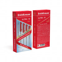 Ручка шариковая ErichKrause® ULTRA-10, цвет чернил красный (в коробке по 12 шт.)