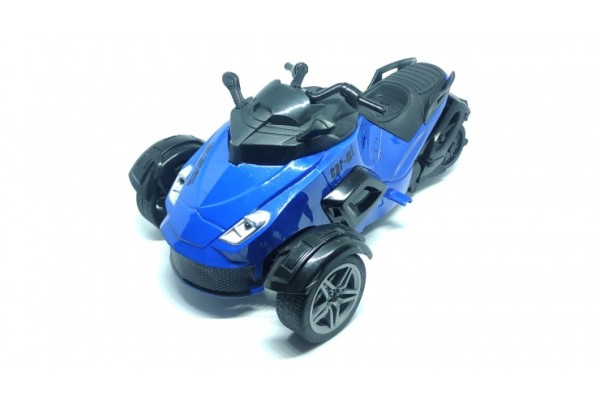 Радиоуправляемая игрушка трицикл на пульте управления, масштаб 1:14 Yuan Di 869-72A-BLUE