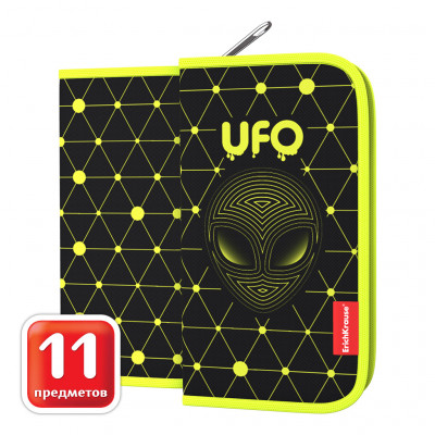 Пенал-книжка с наполнением ErichKrause® 110x205x25мм UFO