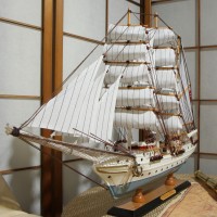 Деревянная модель парусника "Statsraad lehmkuhl"