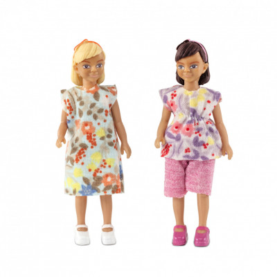 Набор кукол для домика две девочки
