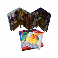 Набор книг с игрушкой и панорамой LEGO Ninjago - Миссия Ниндзя: Гармадон против Ллойда (2 книги с рассказами и заданиями, раскладная 2-х сторонняя панорама и 2 минифигурки, упакованы в картонную подарочную коробку)