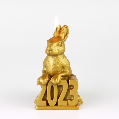 Новогодняя свеча "Заяц"