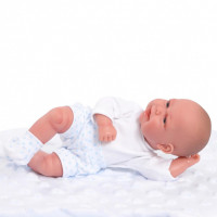 Кукла-младенец Эва на голубом одеяльце, 33 см