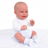 Кукла-младенец Эва на голубом одеяльце, 33 см