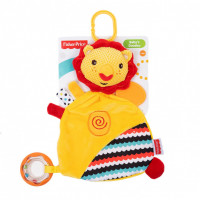 Погремушка Дуду Fisher Price "Львёнок", плюшевая игрушка для детей, игровая развивающая