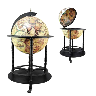 Глобус-бар напольный d 45 светлый