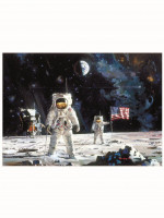 Пазл для детей "Первые люди на Луне, Роберт Макколл", 1000 деталей