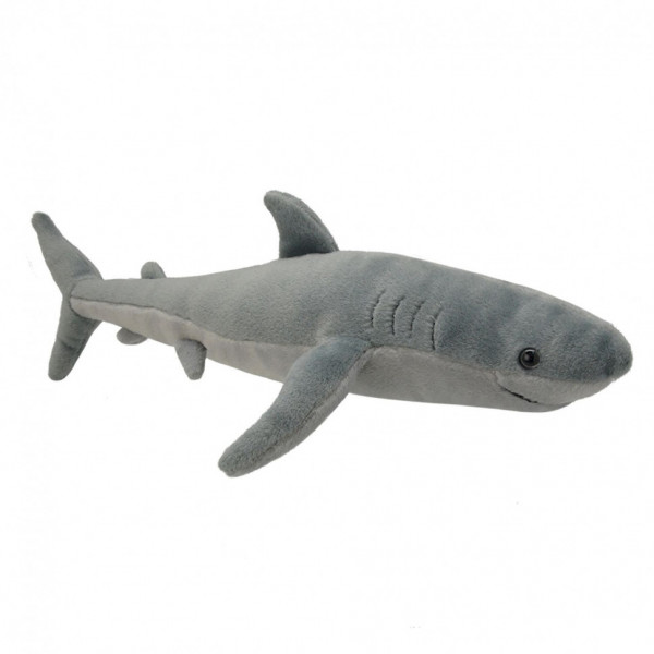Мягкая игрушка Большая белая акула, 25 см
