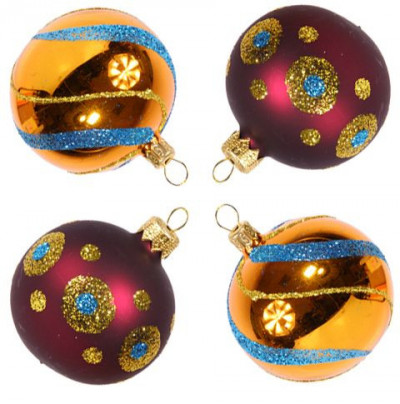 Набор Фейерверк, бордовый с золотом, Елочка