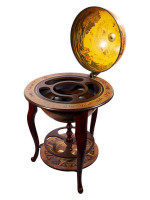 Глобус-бар напольный на ножках стационарный, диаметр 45 см