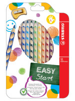 Набор цветных карандашей  Easycolors для левшей, 12 цветов, с точилкой