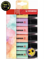Stabilo Boss Original Pastel набор маркеров-текстовыделителей 6 цветов, в пластиковом футляре