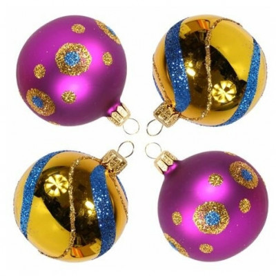 Набор Фейерверк, фиолетовый с золотом, Елочка