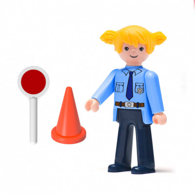 Фигурка женщины-полицейской 8 см с аксессуарами