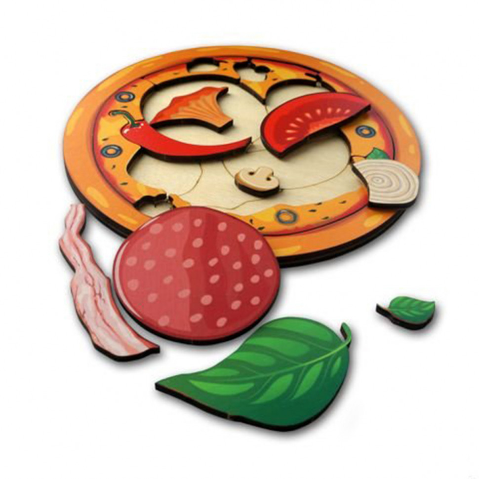 Обучающая игрушка вкладыши Пицца