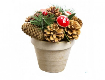 Декоративная композиция АССОРТИ С МУХОМОРЧИКАМИ, 16 см, Hogewoning