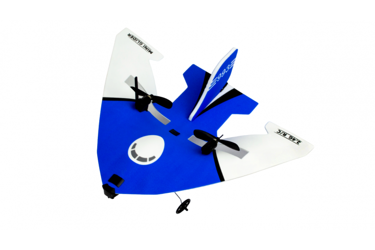 Радиоуправляемый самолет (Мини планер) Mini Glider RTF 2.4G, цвет голубой