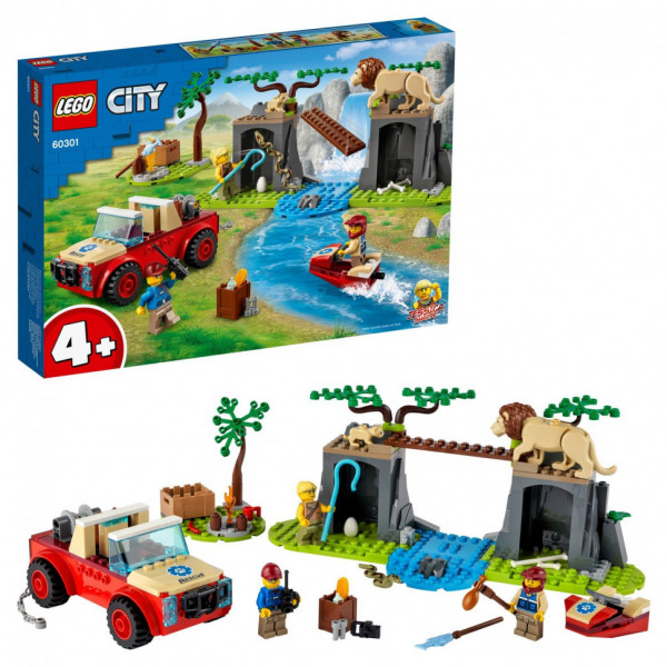 Детский конструктор Lego City "Спасательный внедорожник для зверей"