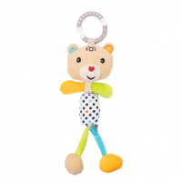 Погремушка с колокольчиком Fisher Price "Медвежонок", плюшевая игрушка для детей, игровая развивающая