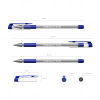 Ручка шариковая ErichKrause® ULTRA-30, цвет чернил синий (в коробке по 12 шт.)