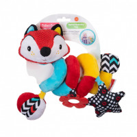 Погремушка спиралька Fisher Price "Лисёнок", плюшевая игрушка для детей, игровая развивающая