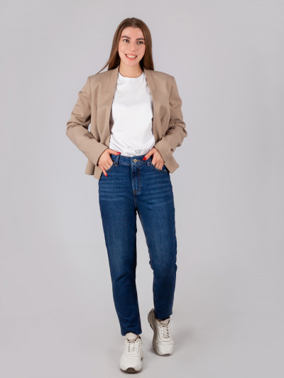 Джинсы женские МОМ, цвет синий