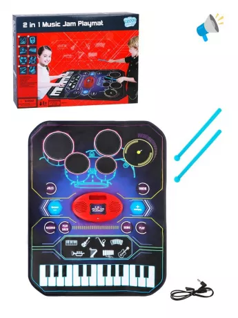 Детский коврик музыкальный, звук, эл.пит. АА*3, не вх.в компл., кор.