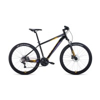 Хардтейл велосипед 27,5" Forward Apache 27,5 3.0 HD AL черный/оранжевый 2022 г