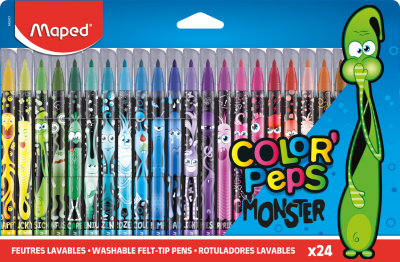 COLOR'PEPS MONSTER Фломастеры с заблокированным пишущим узлом, средний пишущи...