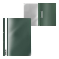 Папка-скоросшиватель с перфорацией пластиковая ErichKrause® Fizzy Classic, A4, зеленый (в пакете по 20 шт.)