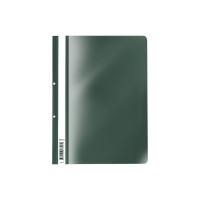 Папка-скоросшиватель с перфорацией пластиковая ErichKrause® Fizzy Classic, A4, зеленый (в пакете по 20 шт.)