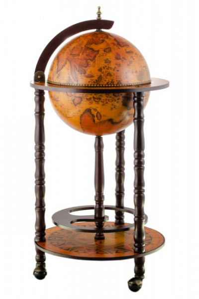 Глобус-бар напольный диаметр сферы 33 см, высота 88 см, Ptolemaeus