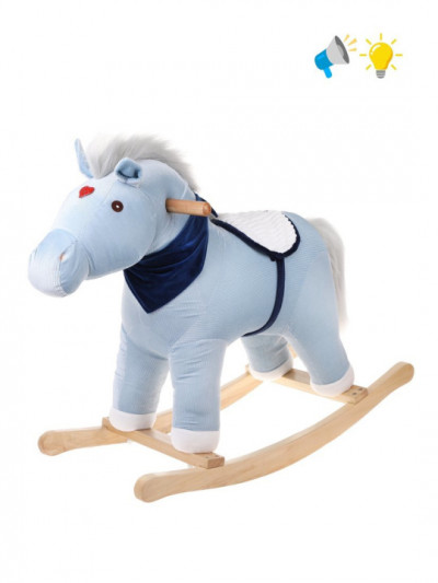 Детская лошадка-качалка 71 см, свет, звук, эл.пит. AAх2 шт. не вх.в комплект