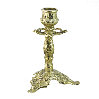 Подсвечник "Трилистник" большой, латунь