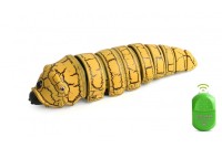 Интерактивная игрушка гусеница, желтая