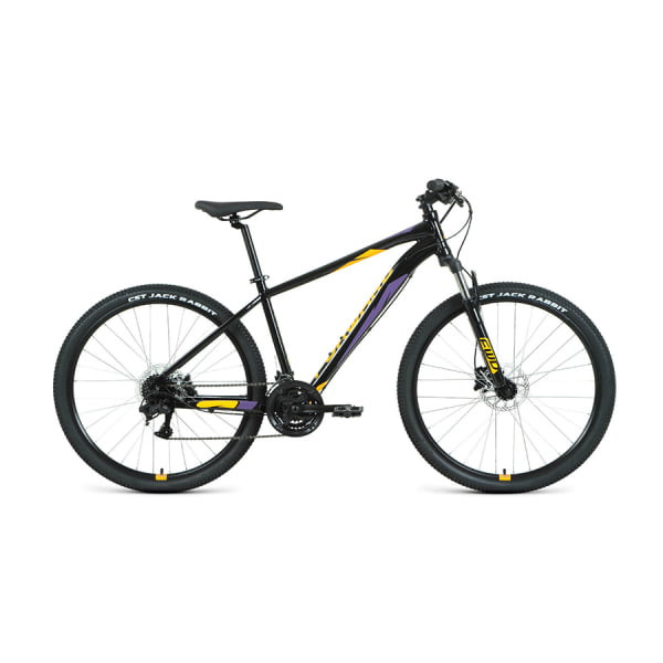 Хардтейл велосипед 27,5" Forward Apache 27,5 3.2 HD AL черный/оранжевый 2022 г