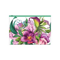 Zip-пакет пластиковый ErichKrause® Tropical Flowers, A4 (в пакете по 12 шт.)