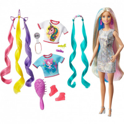 Барби. Радужные волосы