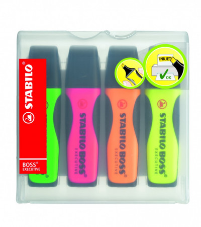 Набор текстовыделителей Stabilo Boss Executive 4 цветная упаковка блистер