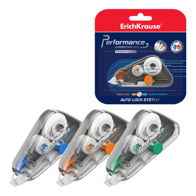 Корректирующая лента ErichKrause® Performance с фиксацией аппликатора auto-lo...