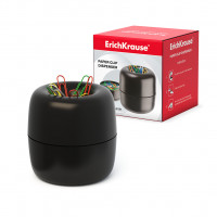 Диспенсер для скрепок магнитный ErichKrause®, в наборе 30 цветных скрепок (в коробке по 1 шт.)