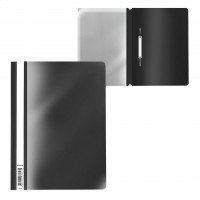 Папка-скоросшиватель пластиковая ErichKrause® Fizzy Classic, A4, черный (в пакете по 20 шт.)