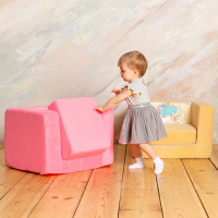 Раскладное бескаркасное (мягкое) детское кресло серии "Дрими", Крошка Лали