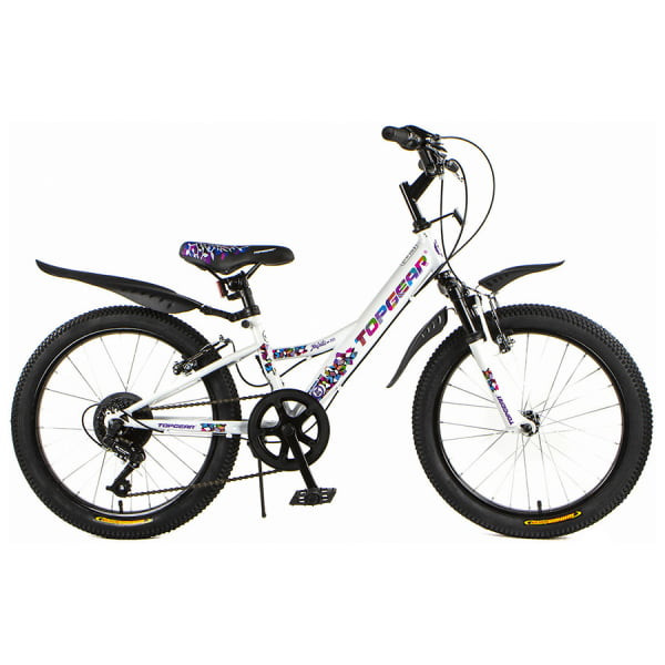 Детский велосипед 20" TOPGEAR Mystic белый калейдоскоп ВНМ20202