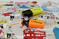 Набор маркеров Boss Mini 3 шт в упаковке,  цвета: желтый, зеленый, оранжевый,  в прозрачной упаковке